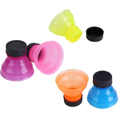 Lot de 6 bouchons à clipser réutilisables pour canettes de soda. (1/5)