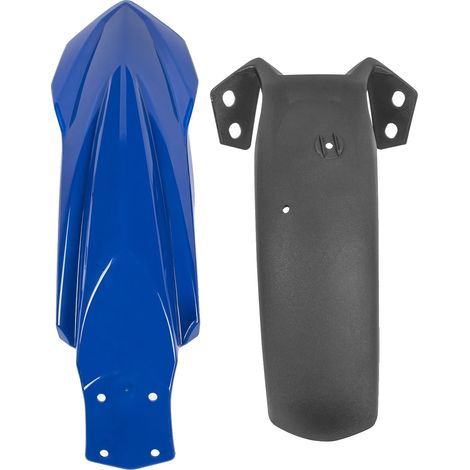 Guardabarros delantero, plástico ABS duradero, fácil instalación, compatible con Yamaha, BLU Set (1/2)