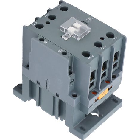 Contacteur 80 A CA, boîtier en PC, bobine en cuivre, contacts argentés, 1 NO, 1 NF, pour applications domestiques et industrielles, 220 V CA (1/5)