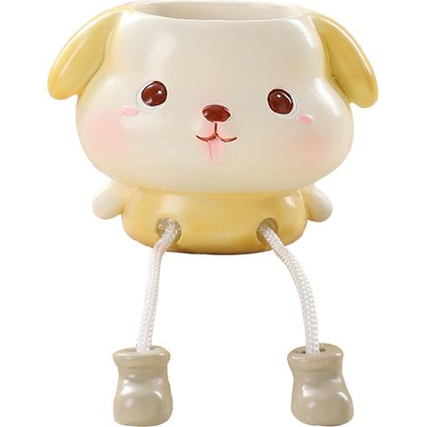 Pot de fleurs design chien Pattes pendantes Décoration végétale originale et mignonne pour intérieur style moderne et ludique (1/5)