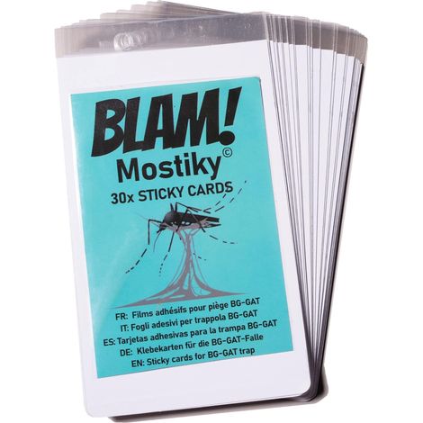 30 Films adhésifs Compatible piège pondoir Biogents() BG-Gat() / Reflect-Tech() et HexaCatch(). Pack de 30 Sticky Cards (Cartes adhésives) Contre Les moustiques Tigres. (1/5)
