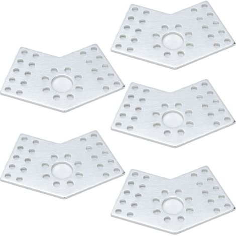 Plaques à trous en alliage d'aluminium 5 pièces - Support pour robots, équipement d'ingénierie, pièces de connexion fixes (1/5)