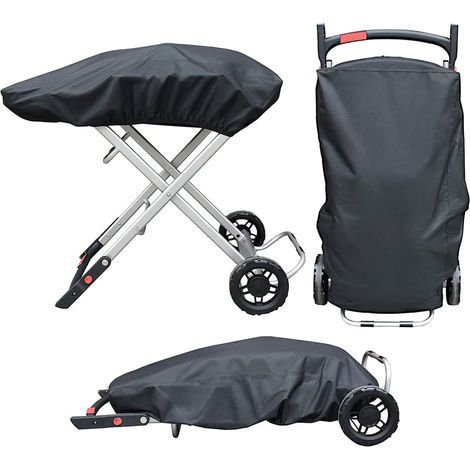 9010001 Housse de protection pour barbecue à gaz portable Weber Traveler en tissu Oxford imperméable résistant aux intempéries (1/5)