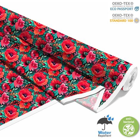 Outdoor-Dekostoffe Oxford - Blumen - DX2203 (1/5)