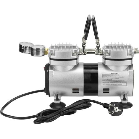 Pompe à Air sous vide sans huile 1/4HP, haute pression, grand débit, Ultra silencieux, petit compresseur sans huile, prise ue 220-240V (1/5)