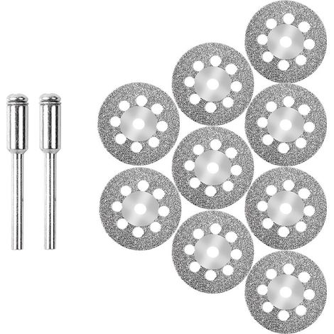10 Stück Diamant-Schleifscheibe, Miniatur-Kreissägen-Trennscheibe, plattierte Diamant-Trennscheibe