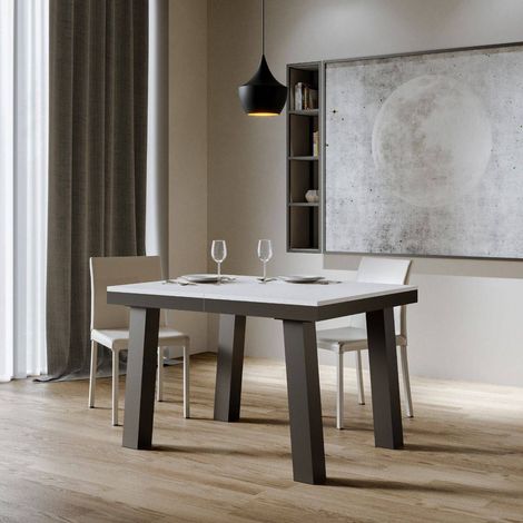 Tavolo "Cesena" allungabile in legno per sala da pranzo -Allungabile fino a 380 cm / Marmo (1/5)