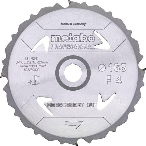 Metabo Lama da sega circolare 160 mm PCD Argento