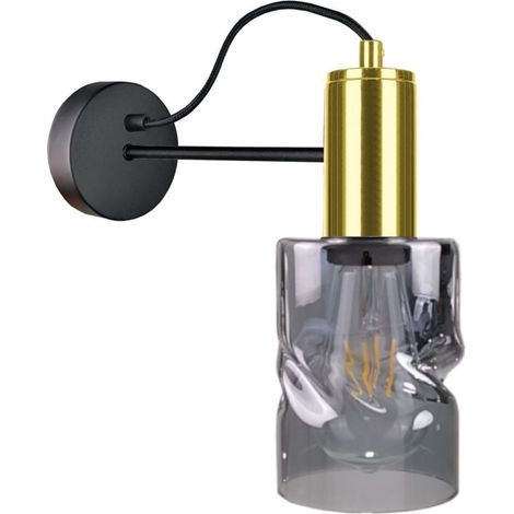 Wandleuchte 1xE27 INGER BLACK/GOLD (1/4)