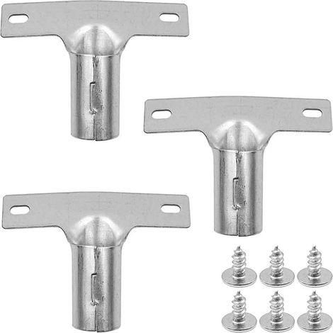 3 pièces supports de poignée en métal pour poignées de balai ensemble de supports de poignée de balai (1/5)