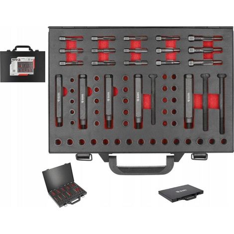 YATO Kit Reparación Roscas Bujías M8-M12 68 piezas