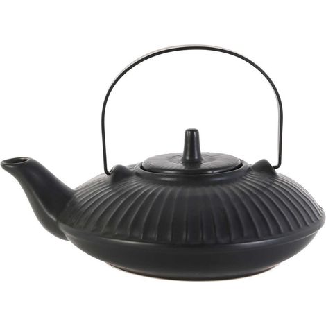 Théière en Céramique Noire 60cl (1/4)