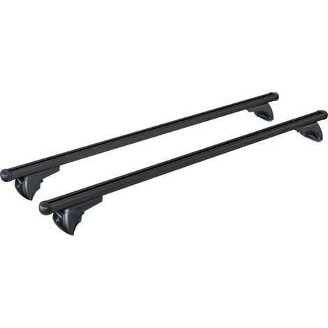 Helio Black In-Rail, set completo barre portatutto in alluminio - M - Evos IA - 120 cm (1/5)
