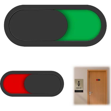 Lot De 10 Panneaux De Bureau Avec Curseur Signe De Confidentialité Pour Salle De Conférence Bureau Et Toilettes 3.94X1.57X3.15In Facile À Installer Et Pratique (1/5)