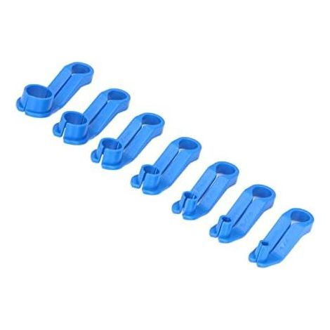 AC Fuel Line Disconnect Tool Set, 7 Sizes, Blue ABS Angle Removal Tools for Vehicles with Easy One-Hand Operation, Parts - (1/5)