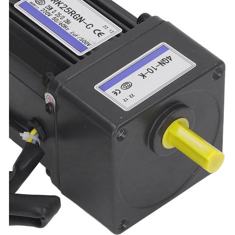 Drehzahlverstellbarer Motor, 25 W, geräuscharm, hitzebeständig, hochfeste Legierung, reversibel, AC 220 V, Übersetzung 1:10, 125 U/min (1/5)