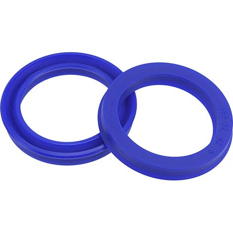 2 Pcs Joints Radiaux UHS, Joints D'Huile En PU Pour Cylindres Hydrauliques (Bleu, 32-mm ID x 42-mm OD 6-mm Largeur) (1/5)