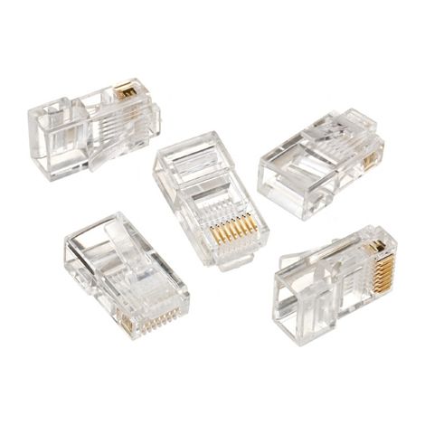 Cablexpert Connettore modulare 8P8C per cavo LAN rigido CAT5, UTP, 10 pezzi per confezione