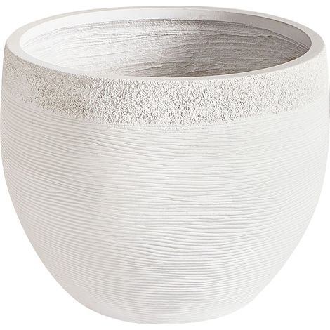 Blumenkübel ZAKROS 38 cm Weiß (1/5)