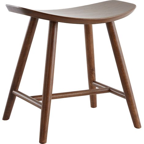 Hocker aus Nussbaum H46,5 cm DEMORY