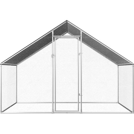 Maison Exclusive - Poulailler d'extérieur 2,75 x 2 x 1,92 m Acier galvanisé (1/5)