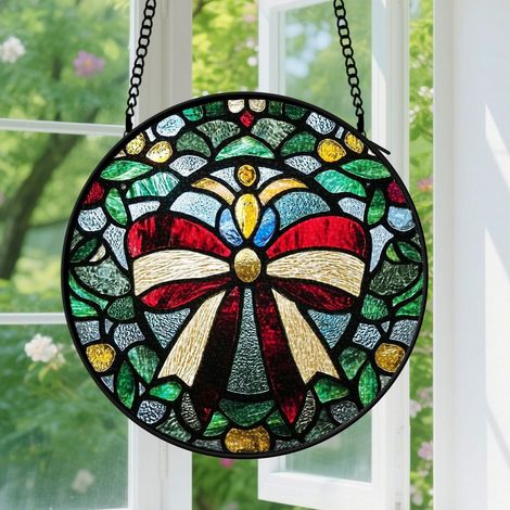 Capteur de soleil en vitrail - décoration spirituelle 15cm (1/4)