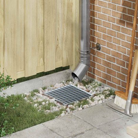 vidaXL Grille Argenté 30 x 30 x 2 cm Acier galvanisé à chaud (1/5)