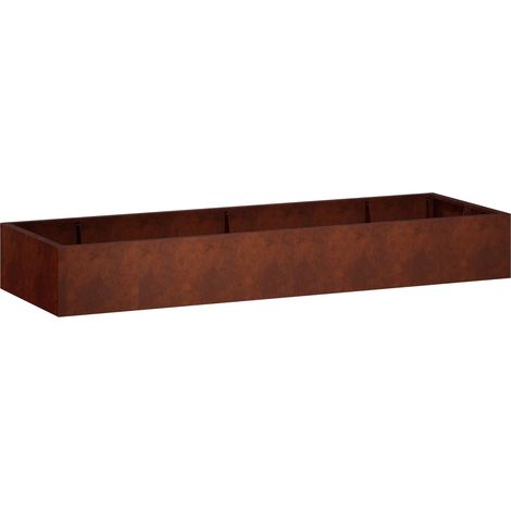 Mur de soutènement 8 pc 300 x 100 x 40 cm Acier patiné Rouillé vidaXL