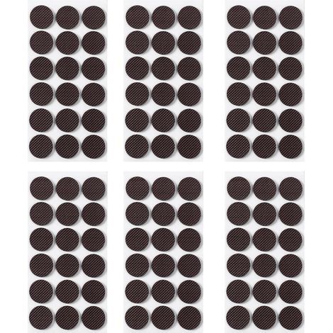 Non Slip Furniture Pads,Self Adhesive EVA Anti Skid Pads Grippers Chair Feet Furniture Pads for Hardwood Floors,Round de 2.5 cm de diamètre 108 Pcs (1/5)