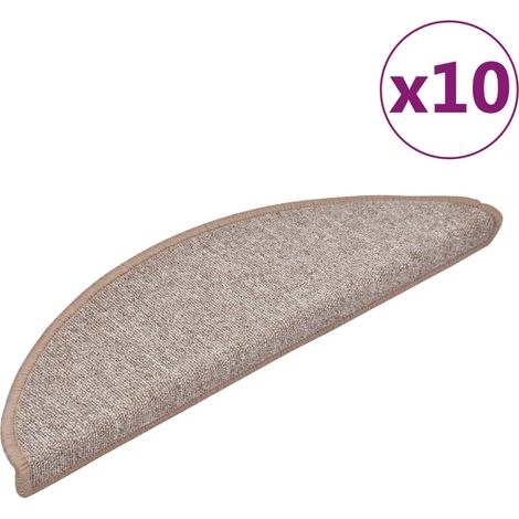 Maison Exclusive - Stufenmatten 10 Stk. 56x17x3 cm Hellbraun Halb