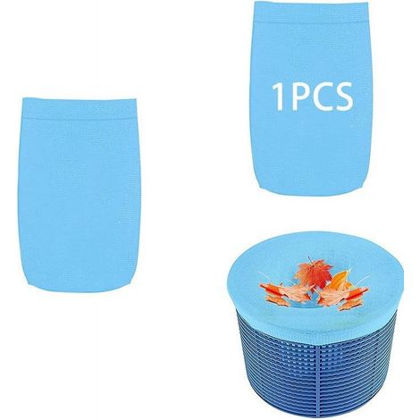 Filter Sock Pool - 9,4 x 3,7 Pouces - Maille Ultra Fine - Pour Panier Skimmer Piscine Hors Sol et Enterrée - Réutilisable - Lot de 20 (1/2)