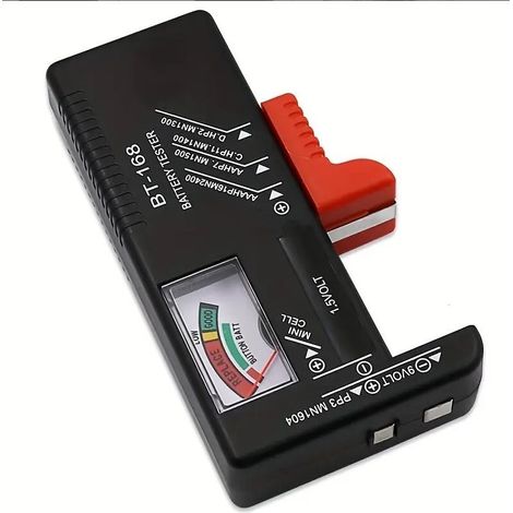 unidad, indicador de batería universal, comprobador de voltaje de batería, detector de batería - Negro (1/5)