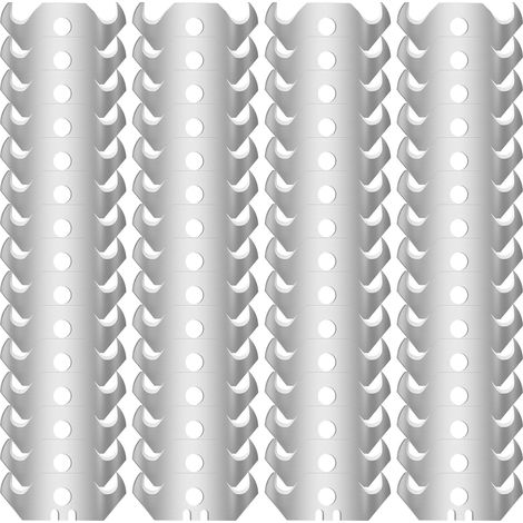60 lames à crochet pour couteaux à moquette, lames trapézoïdales 49 x 32 x 19 mm, épaisseur 0,6 mm, perforées, de rechange pour couteaux à moquette, emballage, revêtements de sol (1/5)