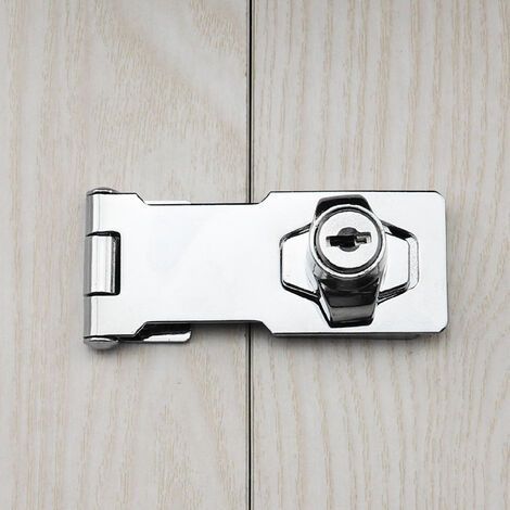 Pairs Zinc Alloy Locking Hasps Door Hasps with Padlock and Key Ring for Furniture Mailboxes Cabinets Drawers Cupboards