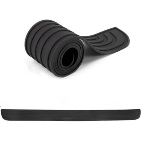 [JAMAIS UTILISÉ] (Noir/90 cm x 7 cm) Protection de pare-chocs de voiture, protection de porte de coffre en caoutchouc, anti-rayures et antidérapante, adaptée à la plupart des accessoires extérieurs de (1/4)