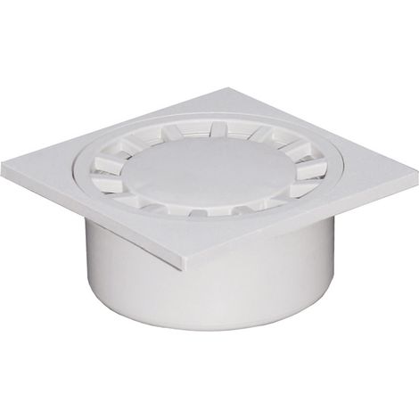 Siphon de sol Polypropylène 150x150mm sortie verticale Ø50-125 - Gris (1/5)