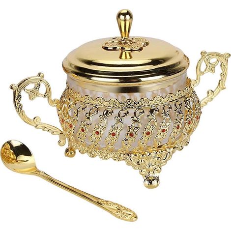 Küchenaccessoires: Gewürzglas, Kaffeeschale aus Glas und Metall, Löffelhalter, Salz- und Pfefferset, Gewürzorganizer (1/5)