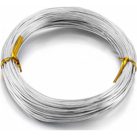 Fil Aluminium - 1 mm - 30 m - Pour Création Bijoux DIY Modélisme Sculpture Jardinage - Fil Souple et Réutilisable (1/5)