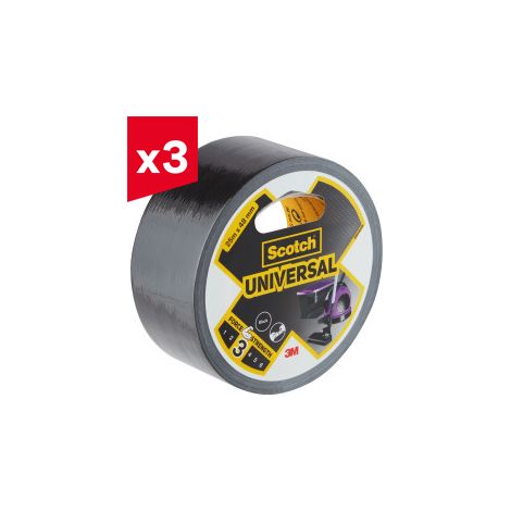 Lot de 3 toiles Scotch® Unv Noir 25mx48mm (1/5)