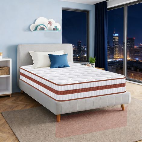 Yidatong –Matelas 90x190 cm, épaisseur nette 25 cm, confort, premium, hypoallergénique, ergonomique, soutien optimal
