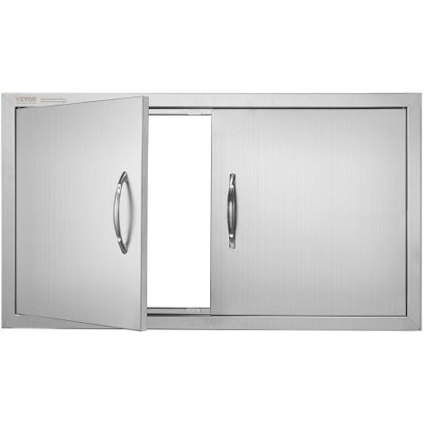 Porte d'Accès pour Barbecue Double Porte de Cuisine Extérieure (1/5)