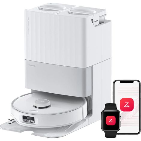 Roborock – Aspirateur robot laveur 18500 Pa – Navigation LiDAR – Batterie Lithium-Ion 6400 mAh – Châssis AdaptiLift pour surfaces variées (1/5)