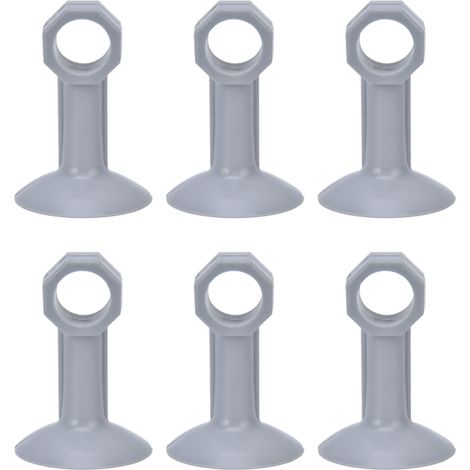 10 Stück runde Türstopper aus Gummi für Frontlader-Waschmaschinen, grau (1/5)