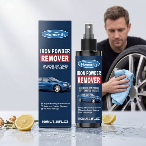 Eisenpulverreiniger entfernt schnell Eisenpulver und Rostflecken auf Metalloberflächen, einschließlich Felgen. Autopflegespray – 100 ml -- DTEKGAZ (1/5)