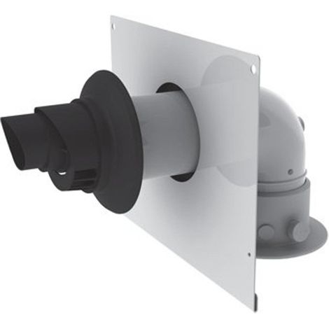 Adaptateur concentrique et plaque de montage Nefit pour passage mural 60/100