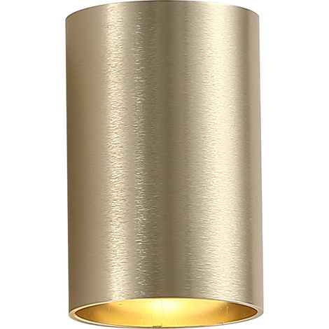 Searchlight Cyls Applique murale cylindrique encastrée, dorée, 1 ampoule GU10 (1/5)