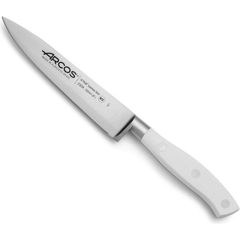 Cuchillo cocinero Arcos Riviera Blanc 233424 de Acero Nitrum, con Mango de Polioximetileno y hoja de 15 cm en estuche (1/5)