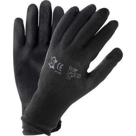 GANTS DE TRAVAIL PU NOIR TAILLE 7 (M)