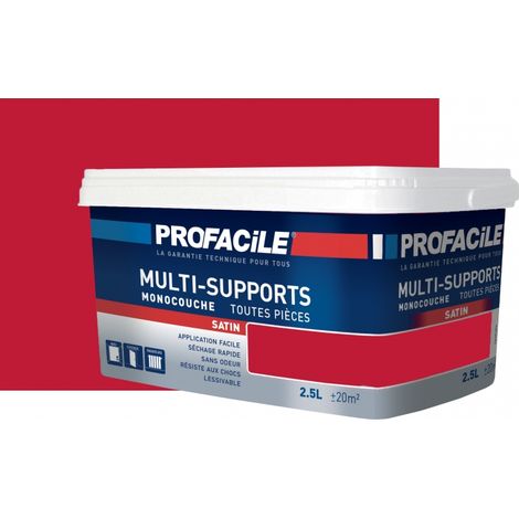 Peinture intérieure multi-supports, satin, murs, plafonds, boiseries, radiateurs, sans odeur, plusieurs teintes PROFACILE BF1B37 2.5 litres
