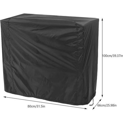 Housse Barbecue - Polyester Revêtu PU - Étanche Anti-poussière Anti-vent - Pour Gril Extérieur - 80 x 66 x 100 cm (1/5)